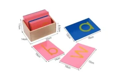 Sandpaper Letters with Box (Print, Cursive, Lowercase and Uppercase)