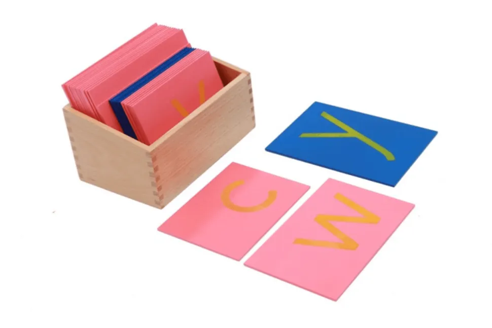 Sandpaper Letters with Box (Print, Cursive, Lowercase and Uppercase)