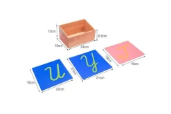 Sandpaper Letters with Box (Print, Cursive, Lowercase and Uppercase)
