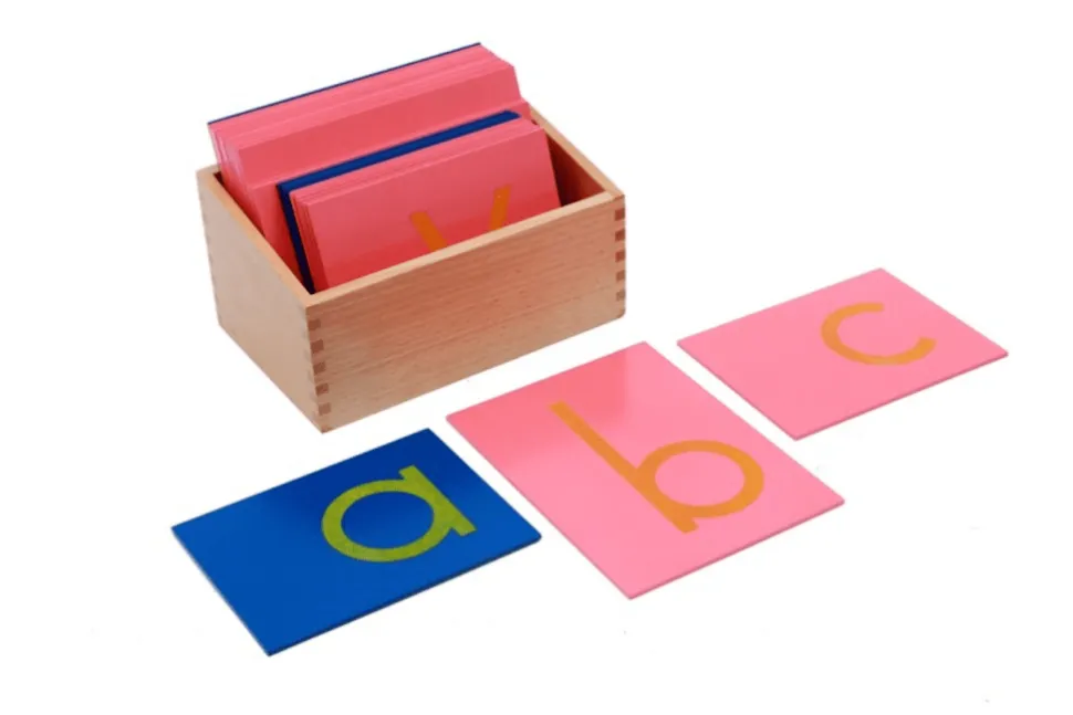 Sandpaper Letters with Box (Print, Cursive, Lowercase and Uppercase)