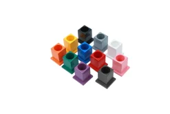 Set of 11 Coloured Pencil Holders