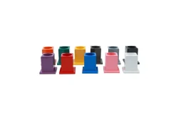 Set of 11 Coloured Pencil Holders