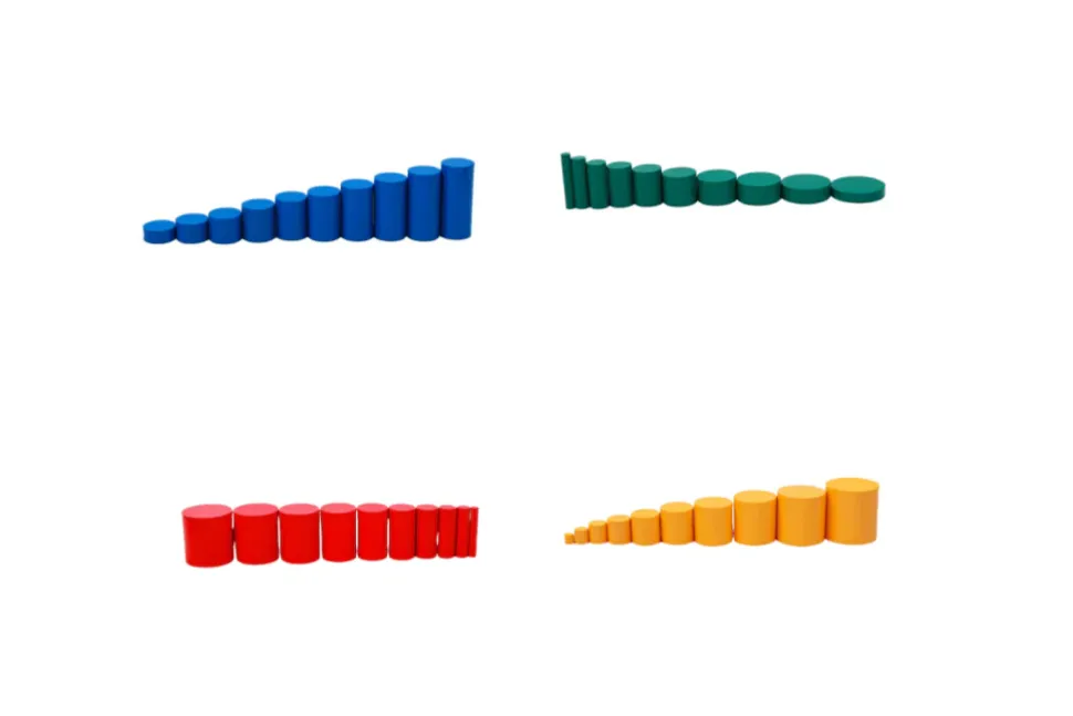 Set of Knobless Cylinders