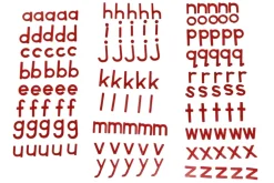 Small Movable Alphabet with Box: Print (Black or Red)