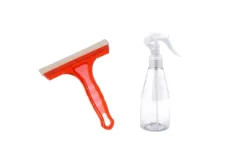 Small Spray Bottle and Squeegee