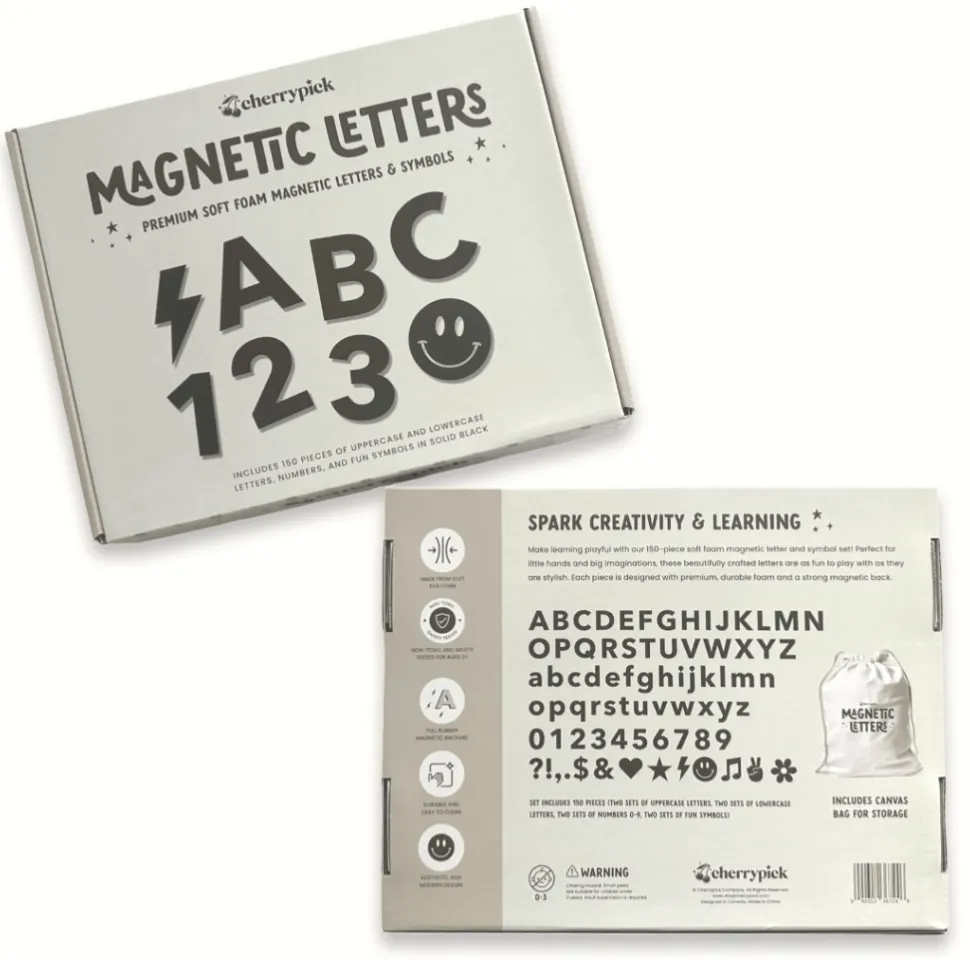 Soft Foam Magnetic Letters & Symbols - 150pc Set - For Magnetic Playwalls
