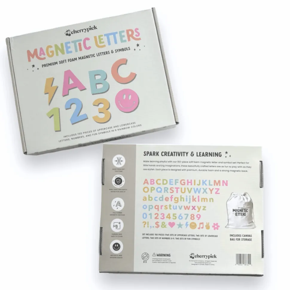 Soft Foam Magnetic Letters & Symbols - 150pc Set - For Magnetic Playwalls