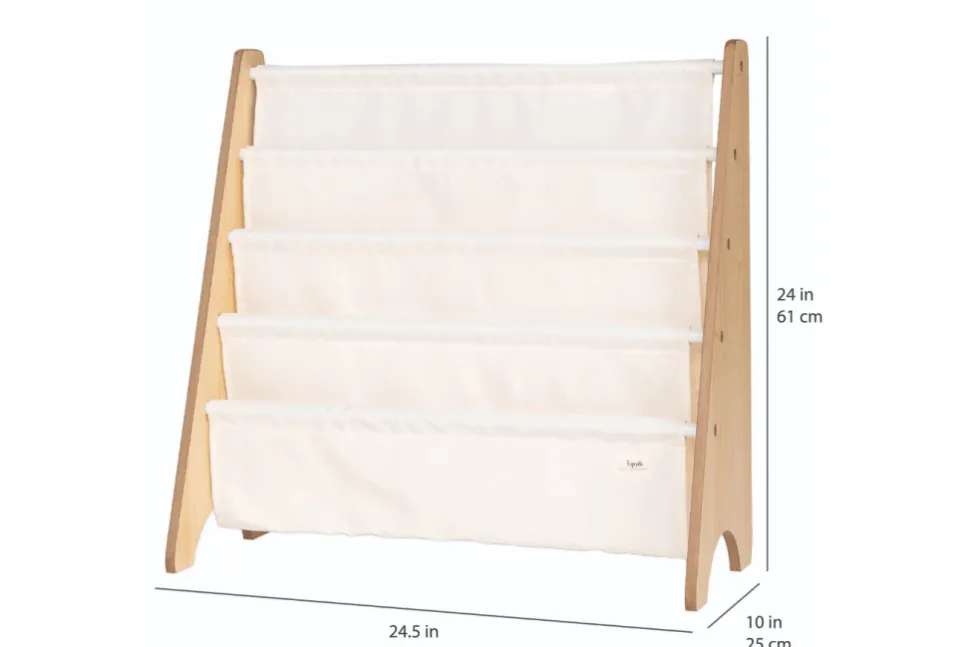3 Sprouts Recycled Fabric Book Rack