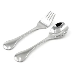 Stainless Steel Toddler Fork and Spoon Set