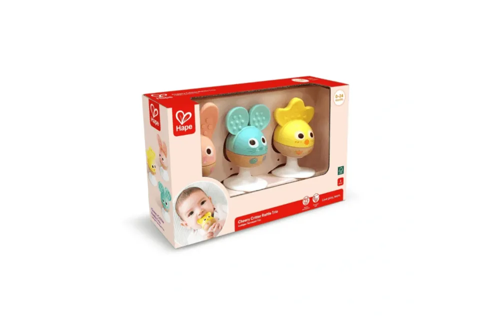 Suction Cup Rattle and Teether Set