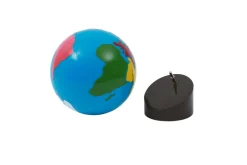 The Coloured Globe of the Continents