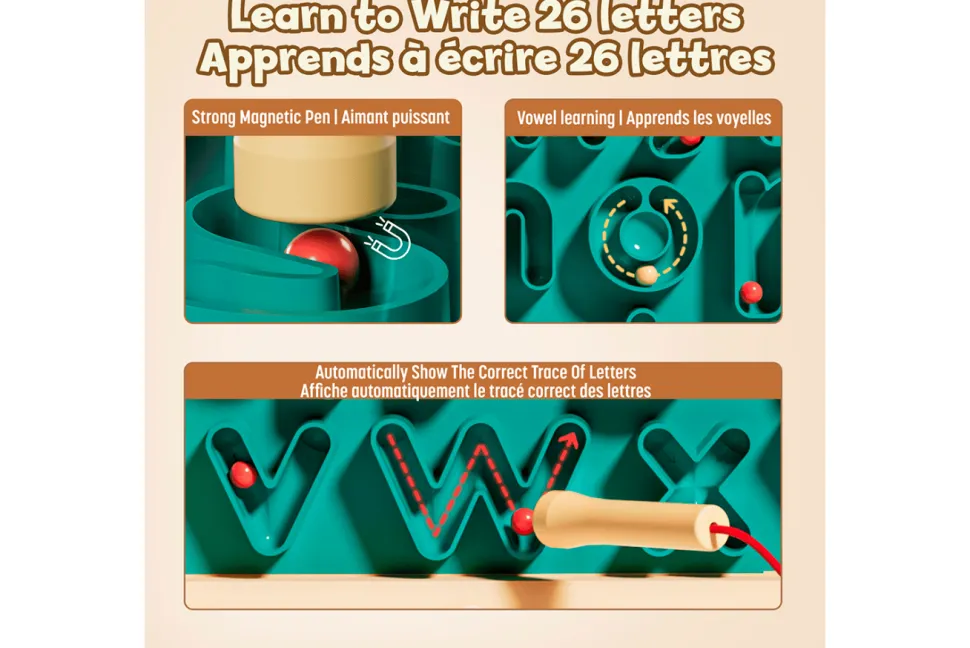Topbright - Magnetic Alphabet Tracing Board