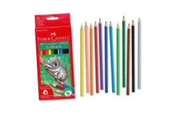 Triangular Colour EcoPencils - 12 Assorted Colours