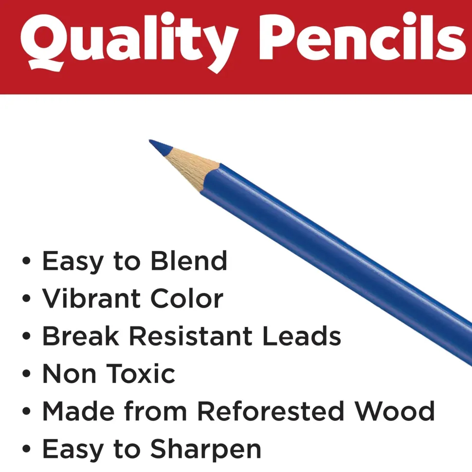 Triangular Colour EcoPencils - 12 Assorted Colours