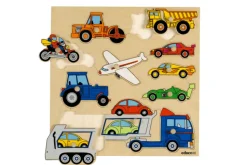 Vehicles - Knobbed Puzzle