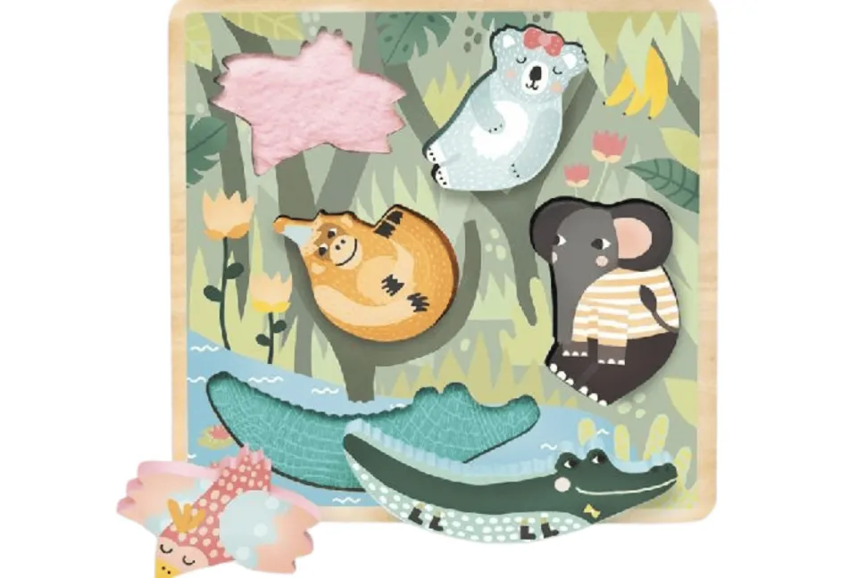 Vilac Touch and Feel Jungle Puzzle