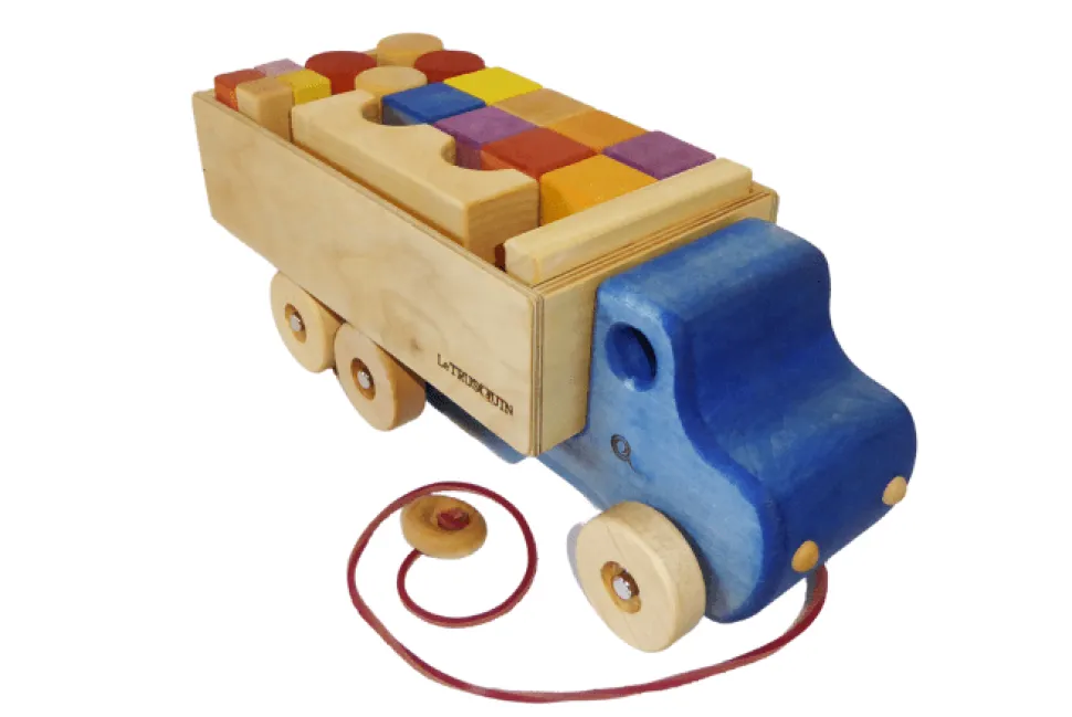 Wooden Blocks In A Truck