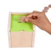 Wooden Box with 2 Lids for Inserting or Dropping