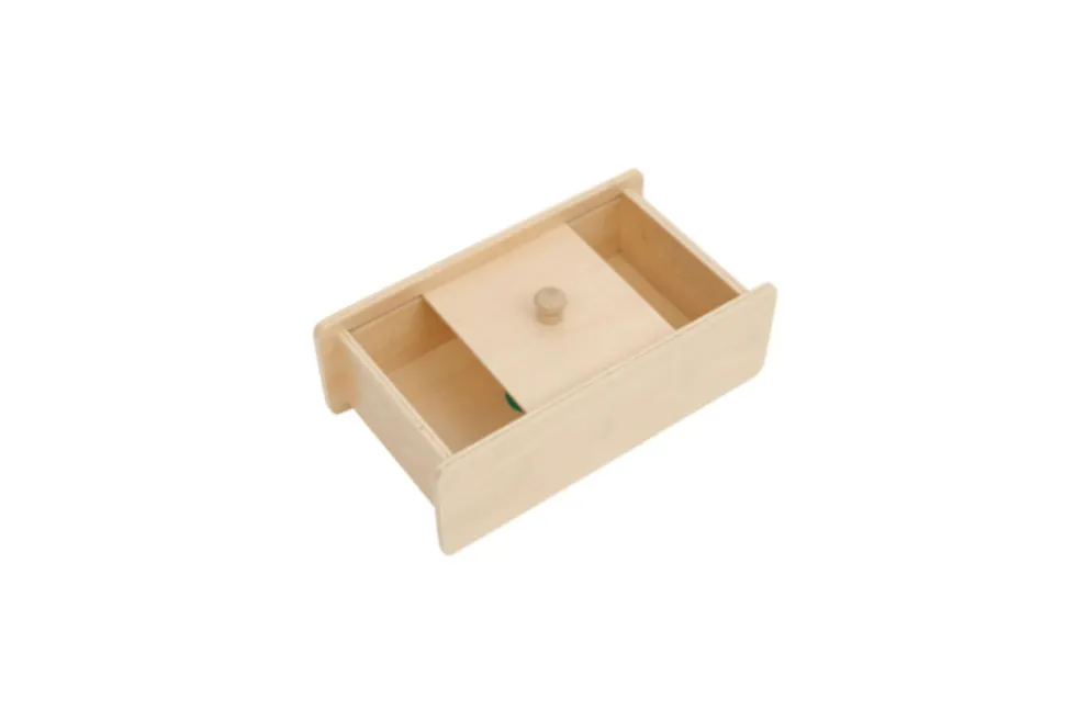 Wooden Box with Sliding Lid