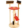 Wooden Broom Stand