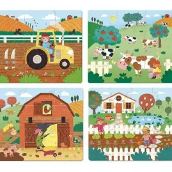 Wooden Farm Progressive Puzzles by Vilac