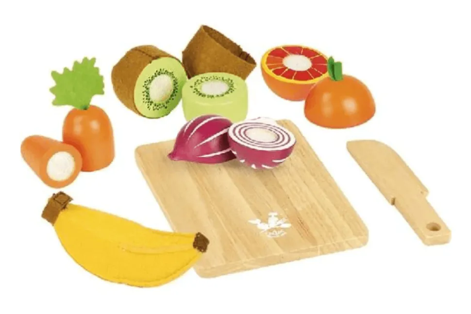 Wooden Fruit & Vegetable Cutting Set