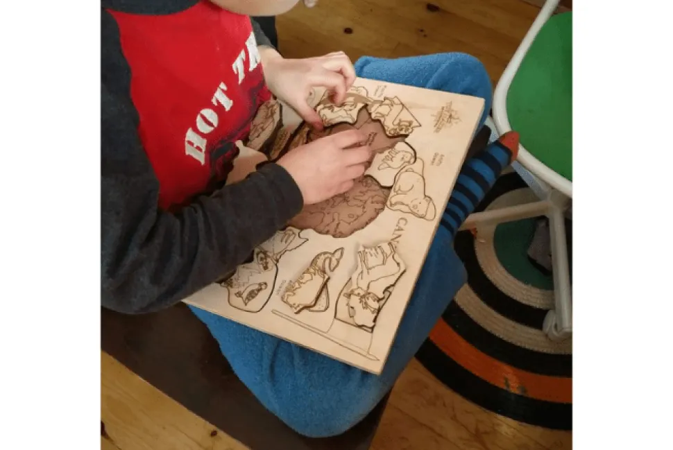 Wooden Map of Canada Puzzle