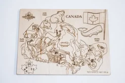 Wooden Map of Canada Puzzle