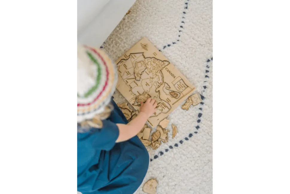Wooden Map of Canada Puzzle