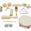Wooden Musical Instruments Set - 11 pcs