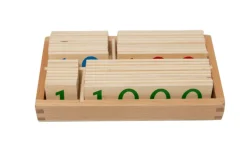 Wooden Number Cards with Box (1-9000) (Small and Large Available)
