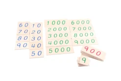 Wooden Number Cards with Box (1-9000) (Small and Large Available)