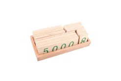 Wooden Number Cards with Box (1-9000) (Small and Large Available)