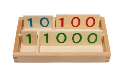 Wooden Number Cards with Box (1-9000) (Small and Large Available)