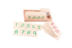 Wooden Number Cards with Box (1-9000) (Small and Large Available)