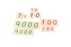 Wooden Number Cards with Box (1-9000) (Small and Large Available)