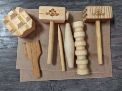 Wooden Playdough Tool Kit