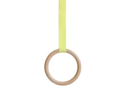 Wooden Ring on a Elasticized Ribbon