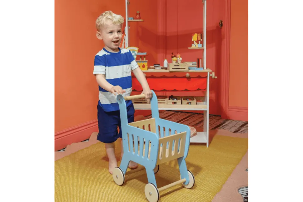 Wooden Shopping Cart