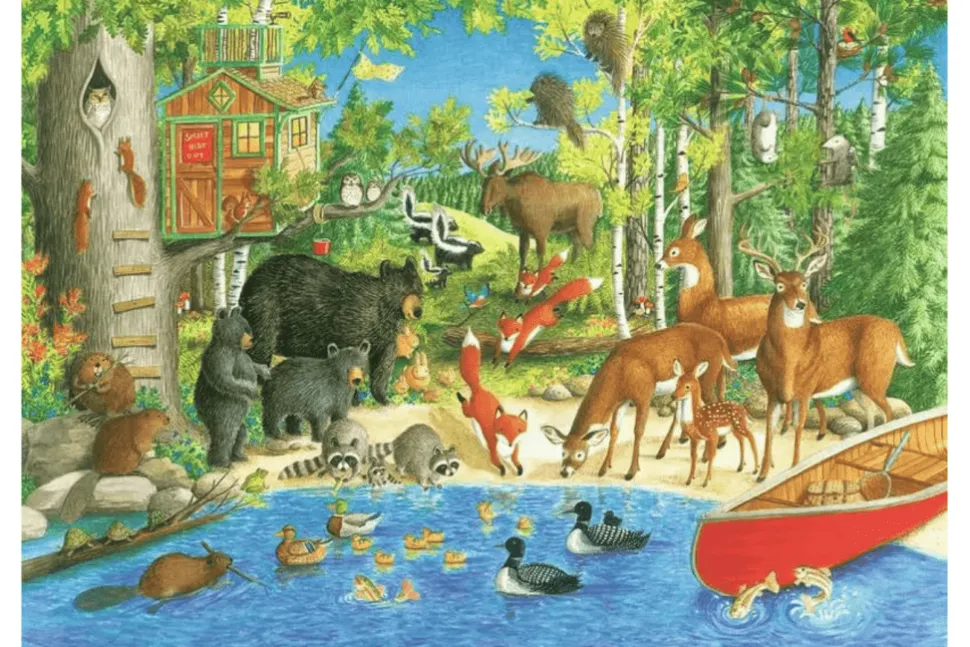 Woodland Friends 200 Piece Puzzle
